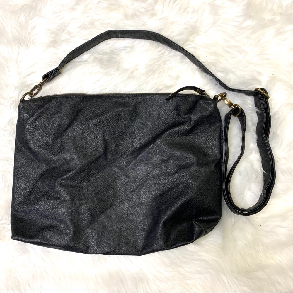 Desigual black crossbody leather purse